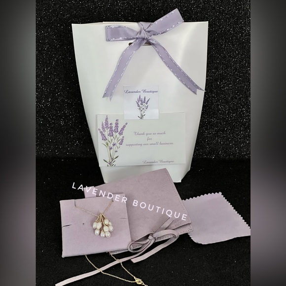 NEW 14K Gold Plated natural freshwater pearl Necklace - Picture 7 of 7